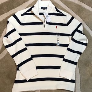 Polo Ralph Lauren Boys 1/4 Zip LS Cotton Pullover